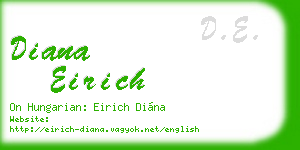 diana eirich business card